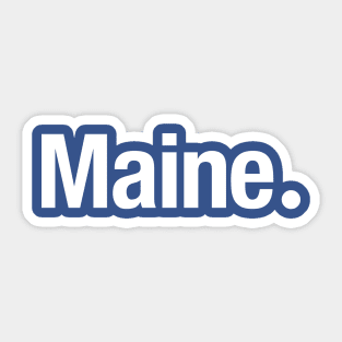 Maine. Sticker